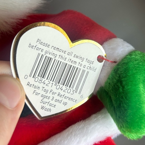 NWT 1998 Santa TY Beanie Baby - Picture 6 of 6